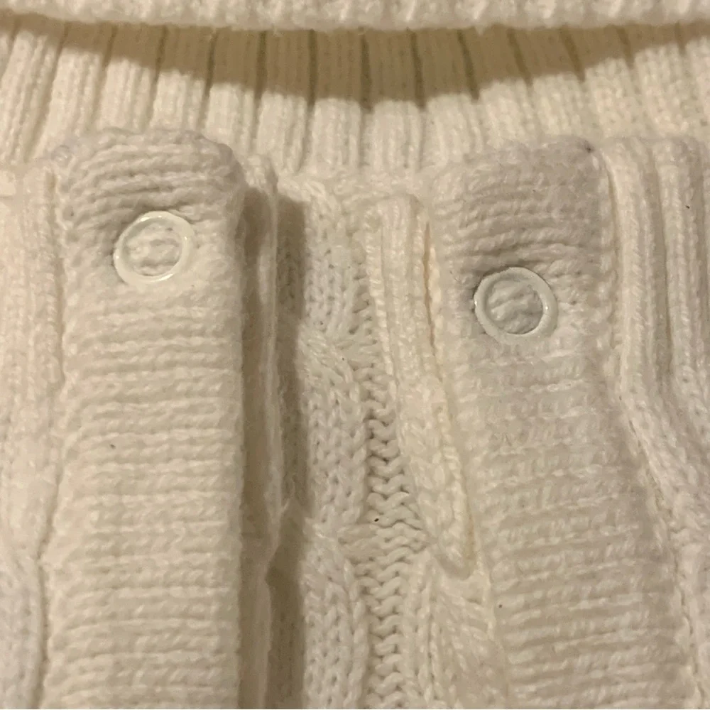 ASPIN kids Cozy Cream Cable Knit One Piece 6-9 months